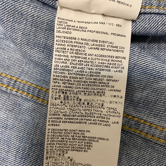 Dsquared2 Dan Distressed White Paint Wash Jean Jacket Size L - Picture 10 of 11